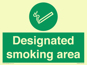 Designated smoking area